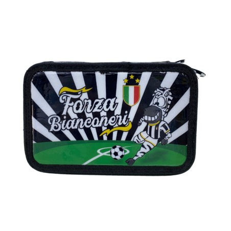 Astuccio scuola bianconeri per bambino - Juventus