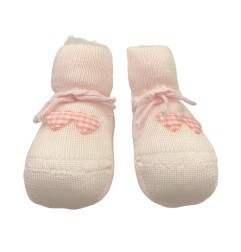 Babbucce in cotone per neonata - Bel Piccino
