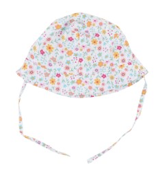 Cappellino a fiorellini per neonata - Losan
