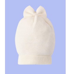 Cappellino invernale fiocchetto neonata - Minibanda