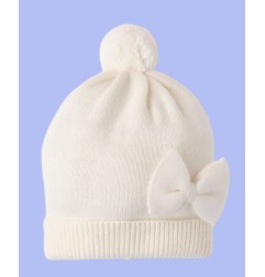 Cappellino invernale ponpon neonata - Minibanda