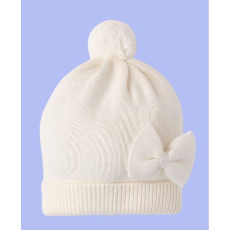 Cappellino invernale ponpon neonata - Minibanda