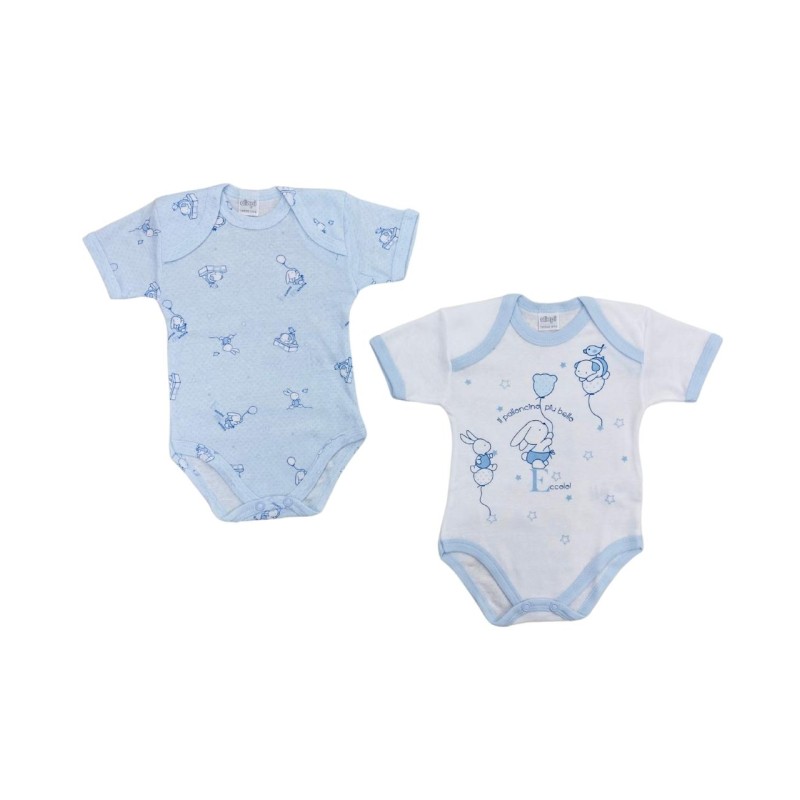 Coppia body in cotone mezza manica - Ellepi Coppia body in cotone mezza manica - Ellepi