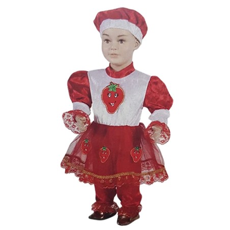 Costume Carnevale baby fragolina - Il Giullare