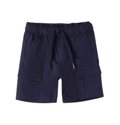 Pantalone corto blu navy in cotone da bambino - Sarabanda