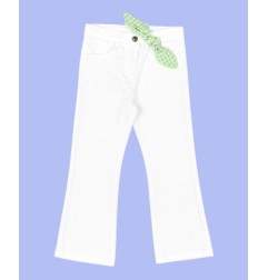 Pantalone denim primavera/estate bianco bambina - Losan