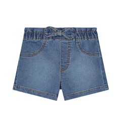 Shorts in denim con fiocco da neonata - Melby