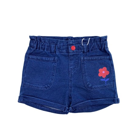 Shorts in denim con fiore per neonata - Losan