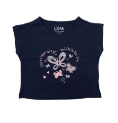T-shirt con farfalle bambina - Losan