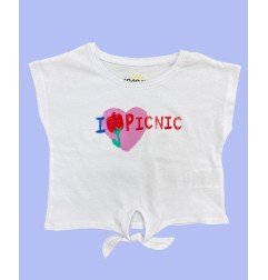 T-shirt con nodo per bambina - Losan