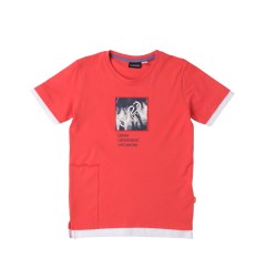 T-shirt Denim Department rossa estiva ragazzo - Sarabanda