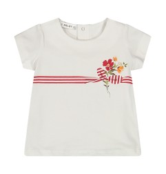 T-shirt estiva bouquet da neonata - Melby