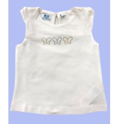 T-shirt estiva con farfalline neonata - Melby