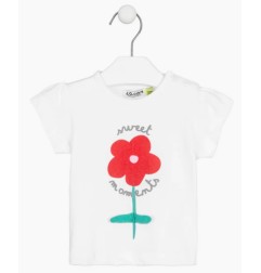 T-shirt estiva con fiore - Losan