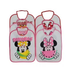 6 Bavette asilo per bambina Minnie Mouse - Disney