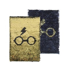 Blocco note con paillettes reversibili - Harry Potter