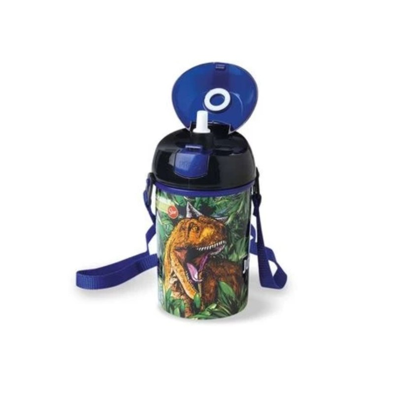 Borraccia con cannuccia 450 ml - Jurassic World