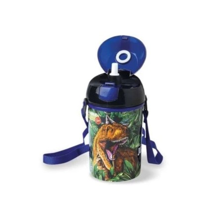 Borraccia con cannuccia 450 ml - Jurassic World
