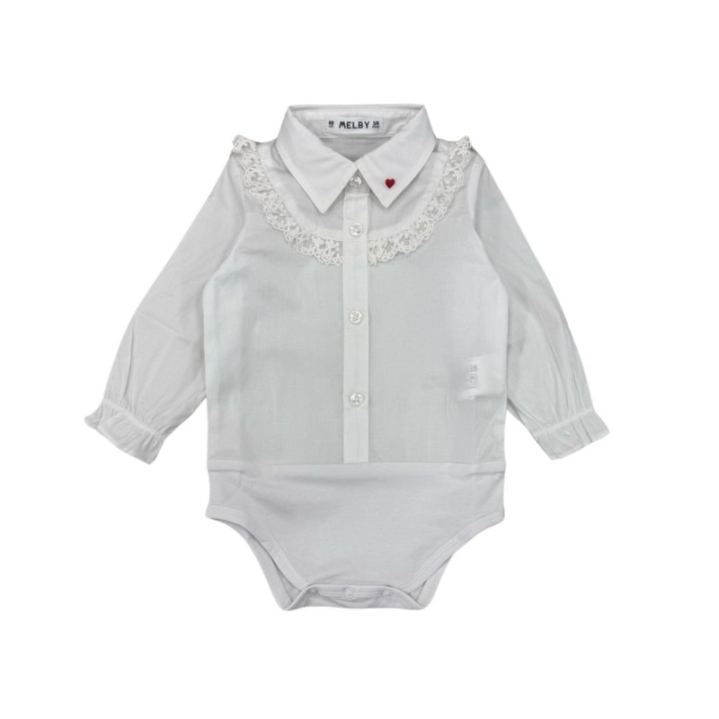 Camicetta body con cuoricino neonata - Melby