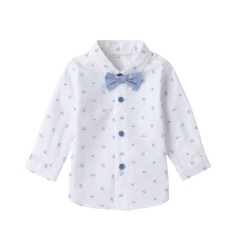 Camicia con papillon neonato - Sarabanda